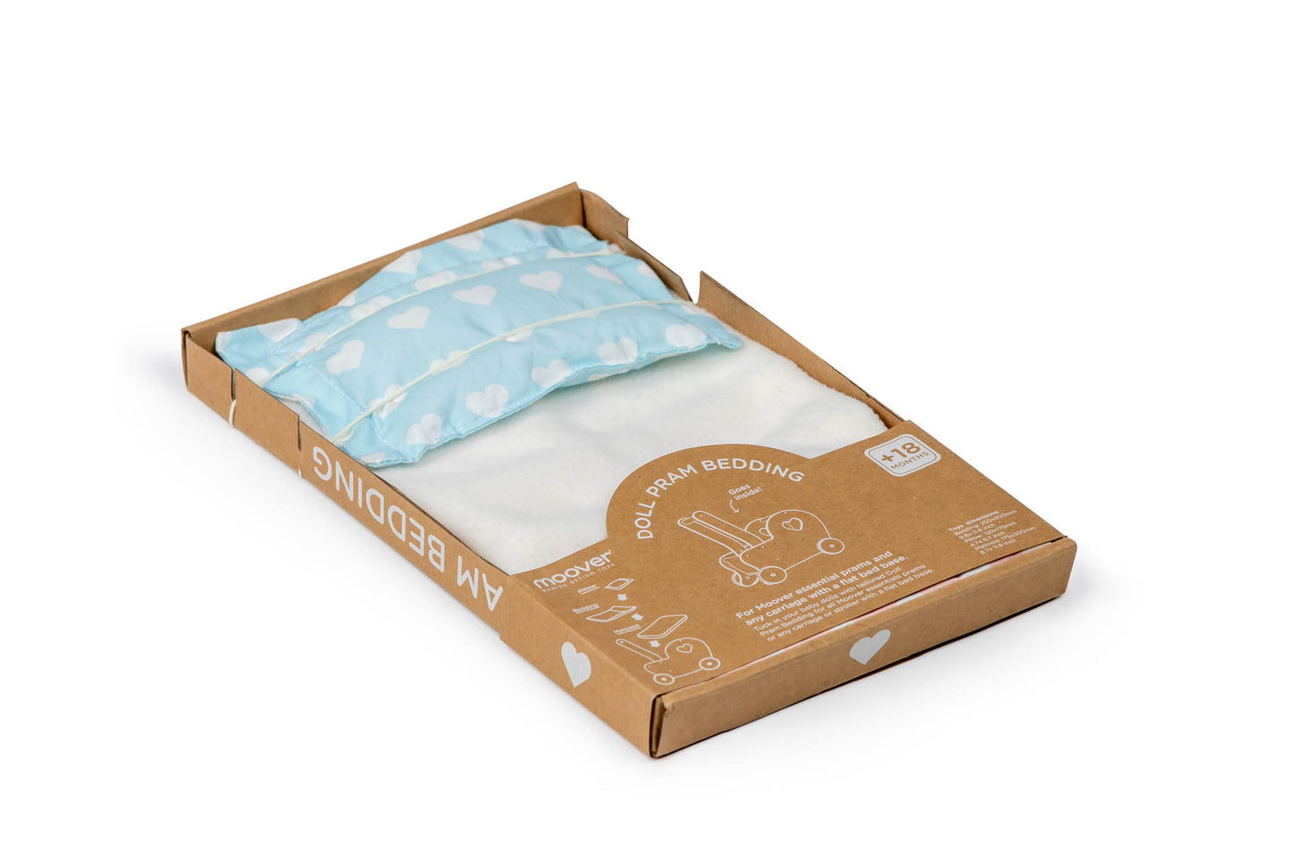 Bedding for modern doll stroller