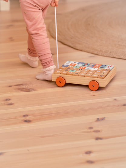 Cart with blocks