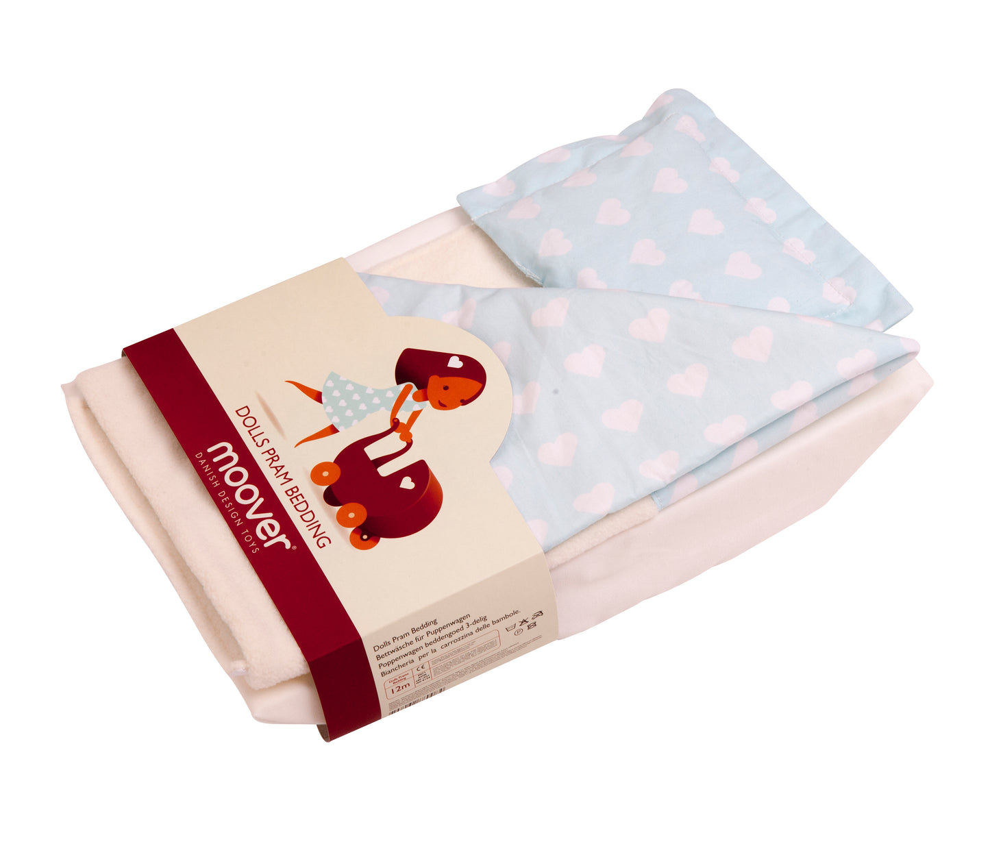 Bedding for modern doll stroller
