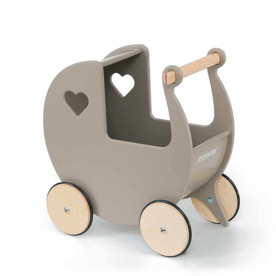 Luxury doll stroller brown